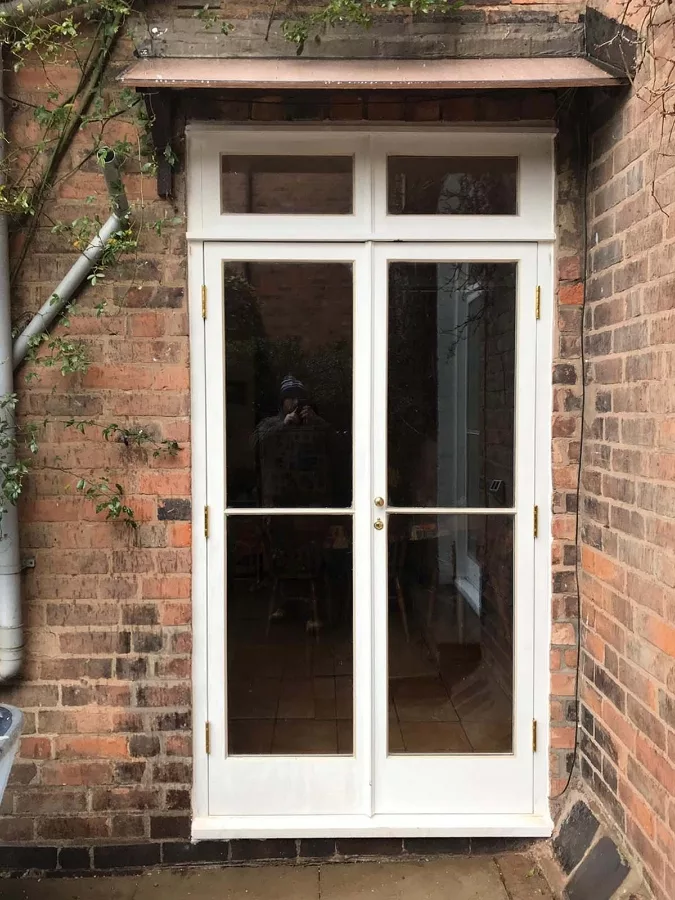 Garden door on site